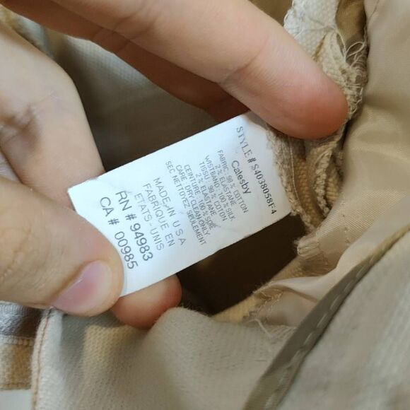 Diane Van Furstenberg Pants Womens 4 Wide Leg Trousers Beige Brown - Picture 7 of 11